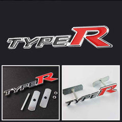 1pc Front Grill TypeR 3D Car Emblem Tuning Metal Logo Badge