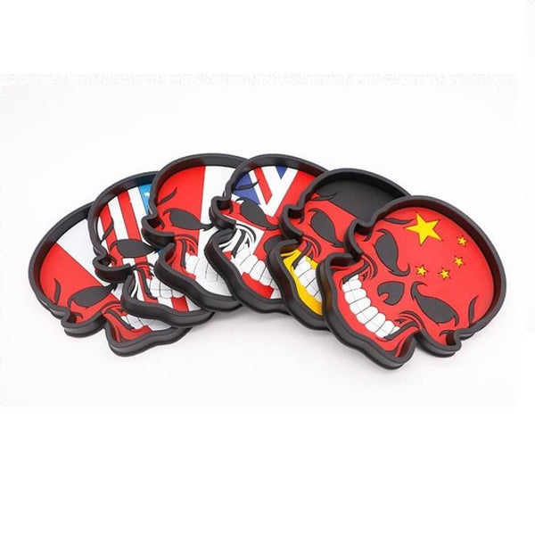 1pc Mix Design Car Dashboard Skull Skeleton Non Anti Slip Skid Mat Pad