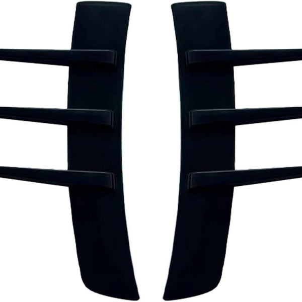 2Pcs Universal Car Spoiler Canards Kit Front Bumper Splitter, Anti-Collision Fender Side Vents Stickers