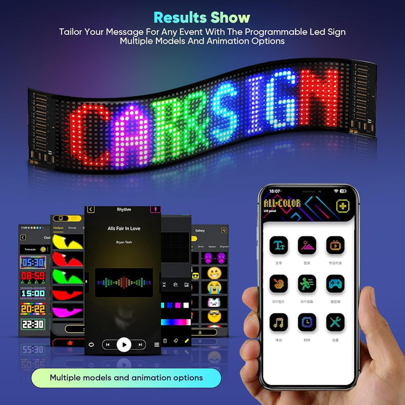 Devil Eyes Light For Cars USB 5V Flexible LED Display, Dynamic LED Colorful Eye Lamp