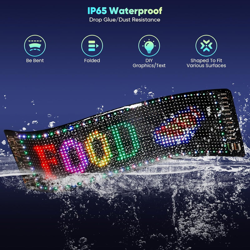 Devil Eyes Light For Cars USB 5V Flexible LED Display, Dynamic LED Colorful Eye Lamp