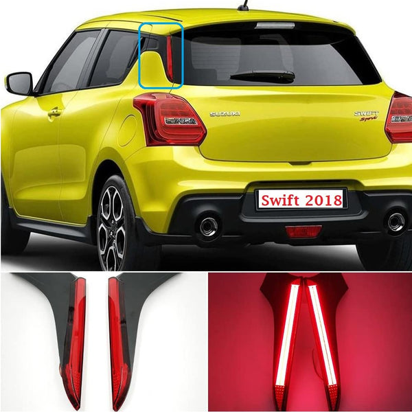 Car Rear LED DRL Reflector Pillar Light with Running Indiator for Swift 2018 Onwards (Set of 2 Pcs)
