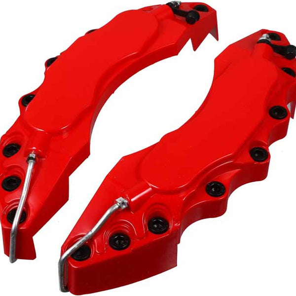 Red Style Disc Brake Caliper Covers Kit Universal-Large
