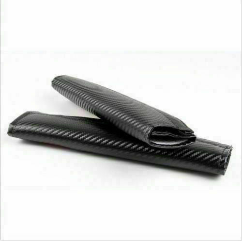 2Pcs ST Carbon Fiber Embroidery Car Seat Belt Cover Safety Shoulder Pads