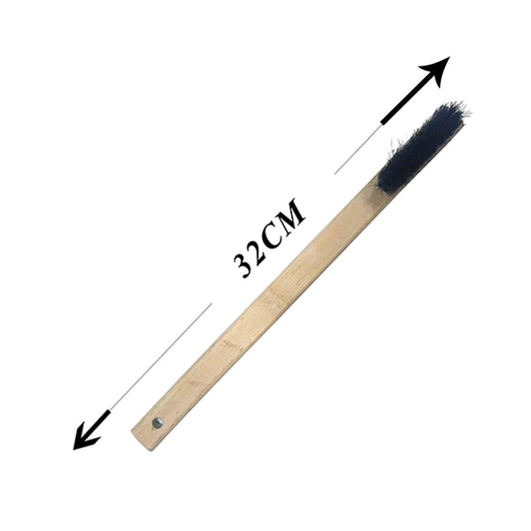 New Wooden Small Handle Cleaning Brush With Black Head For Car And Motocycle