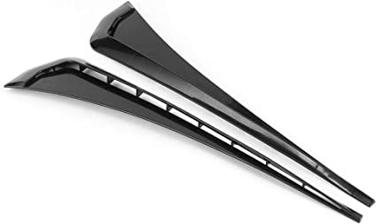 Glossy Black Car Air Outlet Fender,Universal Car Fender Vent Cover Stickers Decorative Strip Fit