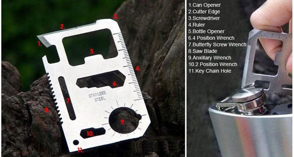 11-in-1 Pocket Survival Toolkit