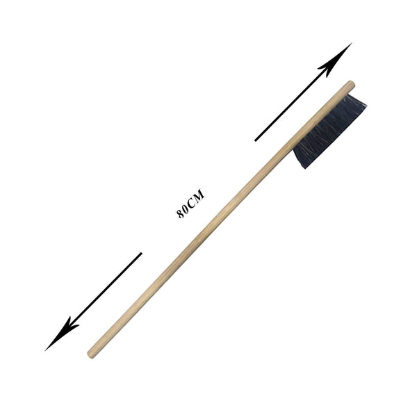 New Wooden Long Handle Cleaning Brush With Black Head For Car And Motocycle