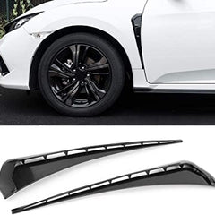 Glossy Black Car Air Outlet Fender,Universal Car Fender Vent Cover Stickers Decorative Strip Fit