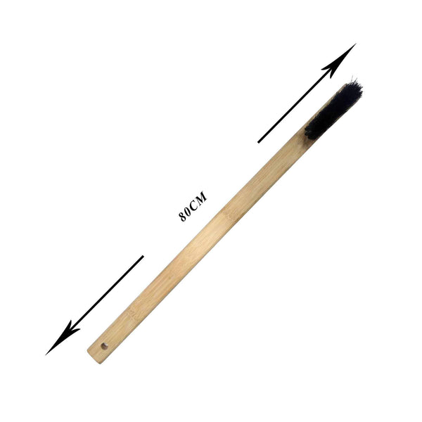 New Wooden Long Handle Cleaning Brush With Black Head For Car And Motocycle