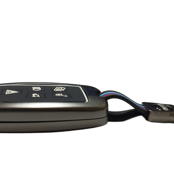 5 Button Metal Key Cover For Range Rover Evoque Velar Discovery LR4 Land Rover Sport