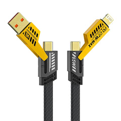 4 In 1 Fast Charging Cable With Multiport USB-C To Type C
