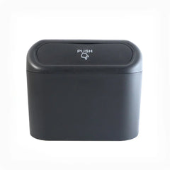 Mini Car Trash Can With Lid, Waterproof Car Trash Bin Storage Box (1 Pc)