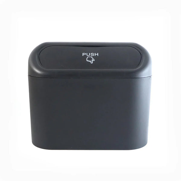 Mini Car Trash Can With Lid, Waterproof Car Trash Bin Storage Box (1 Pc)