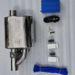 Borl Single Tip Valvetronic Exhaust Remote With Vacuum Valve For All Car.
