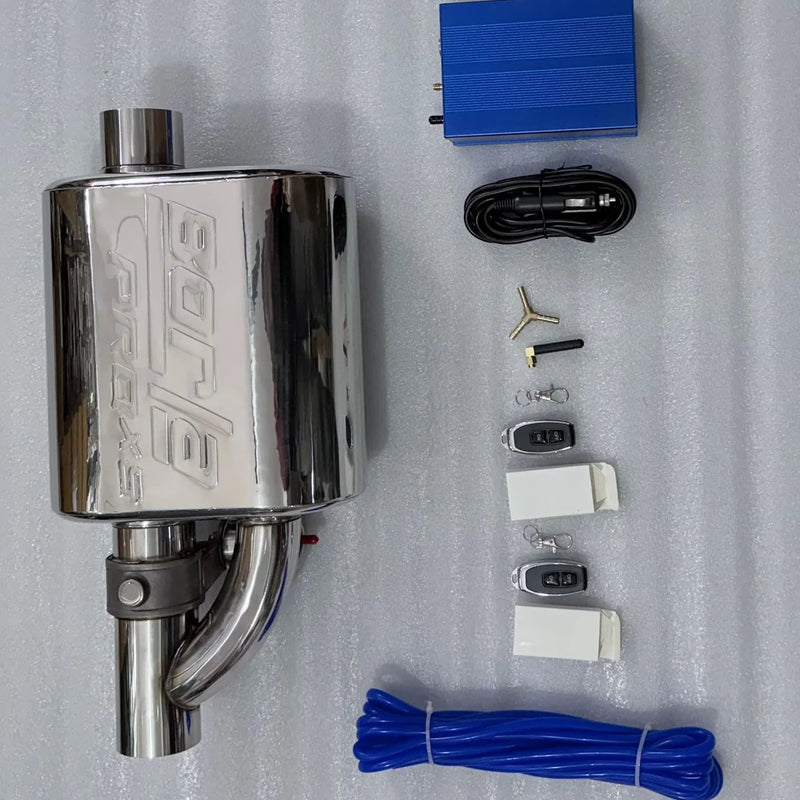 Borl Single Tip Valvetronic Exhaust Remote With Vacuum Valve For All Car.