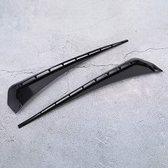 Glossy Black Car Air Outlet Fender,Universal Car Fender Vent Cover Stickers Decorative Strip Fit