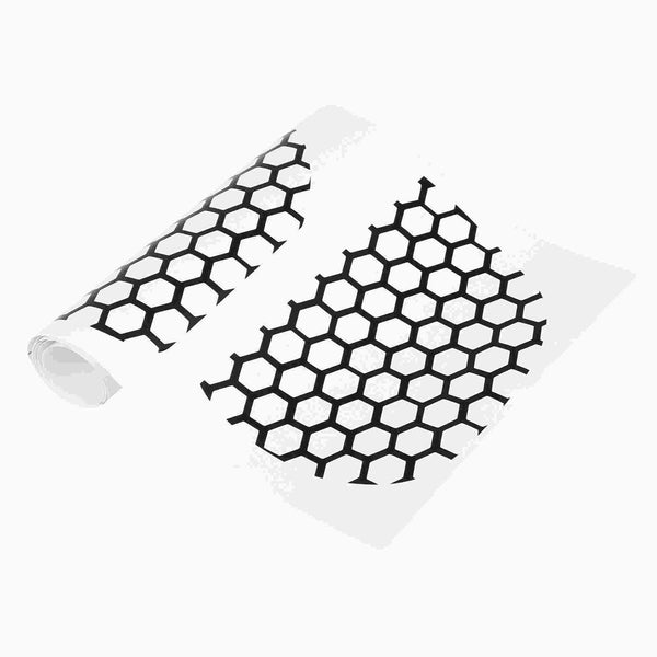1 Set Car Rear Tail Light Lamp Stickers Honeycomb Type Decal Replacement Black for Ford Mustang 2015-2017