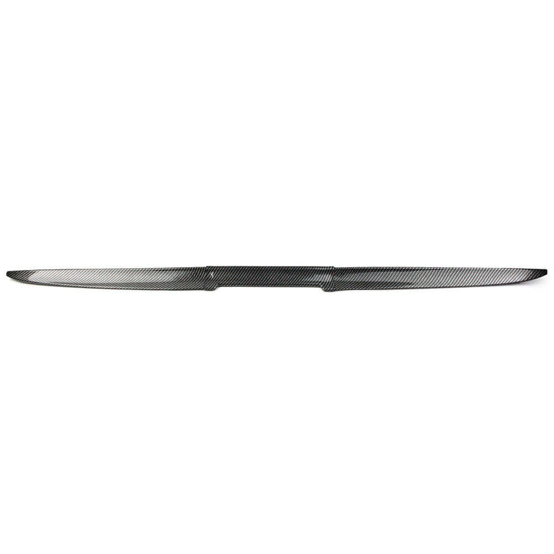 3 Pcs Carbon Fiber PVC Car Rear Wing Lip Spoiler Tail Trunk Roof Trim Universal