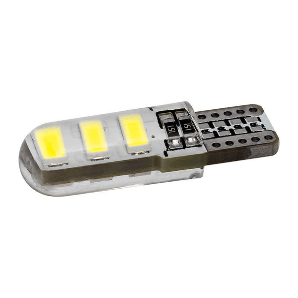 10pc White T10 6 SMD 5W CANBUS ERROR FREE Silica Silicone 194 168 LED Light Bulbs