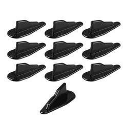 10pcs Black Universal Vortex Generators Style Auto Roof Adhesive Shark Fin Decoration for Any Cars