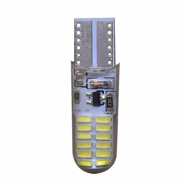 10PCS T10 194 168 LED Strobe Flash Dilicon Gel Light 24LED Bright Light Bulb