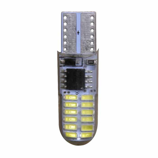 10PCS T10 194 168 LED Strobe Flash Dilicon Gel Light 24LED Bright Light Bulb