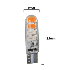 10pcs T10 Car Bike Parking Lights Led 6 SMD Red Blue Flashing Police Style for Motorcycles Bikes Scooty