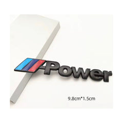 Car Stylish Metal M POWER Logo Rear Trunk Badge Decal Emblem Sticker
