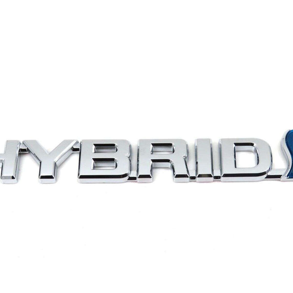 1pcs Chrome Blue Hybrid 3D Metal Car Sticker Emblem Badge Car Bike Decorative