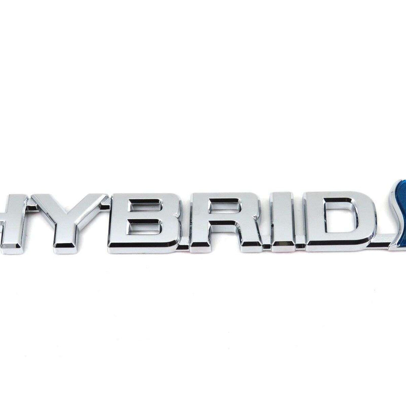 1pcs Chrome Blue Hybrid 3D Metal Car Sticker Emblem Badge Car Bike Decorative