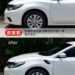 2pcs Black Car Fender Side Vents Compatible Decorative Air Flow Intake For Exterior Parts in ABS