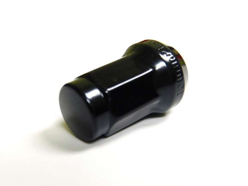 16 Pcs M12x1.5mm Black Security Locking Heptagon Closed Ended Lug Nuts for Car