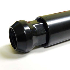 16 Pcs M12x1.5mm Black Security Locking Heptagon Closed Ended Lug Nuts for Car
