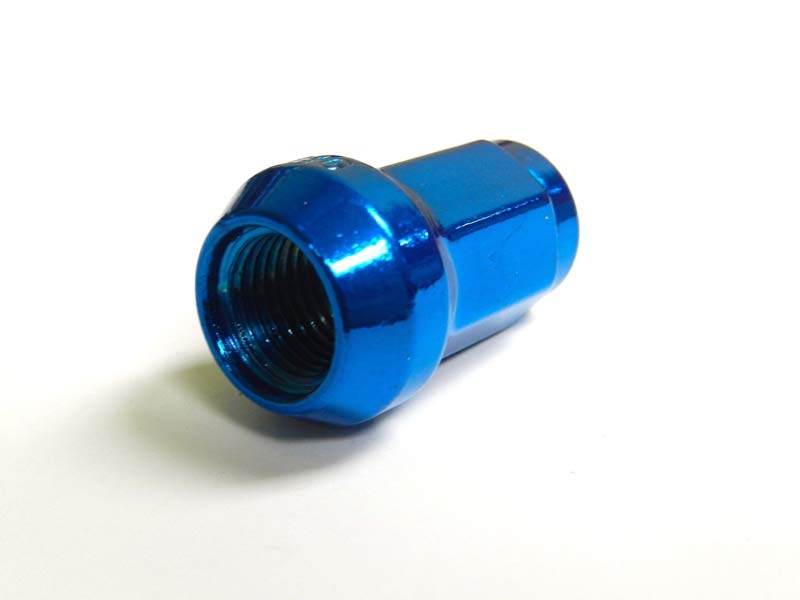 20 Pcs M12x1.5mm Blue Security Locking Heptagon Closed Ended Lug Nuts for Car
