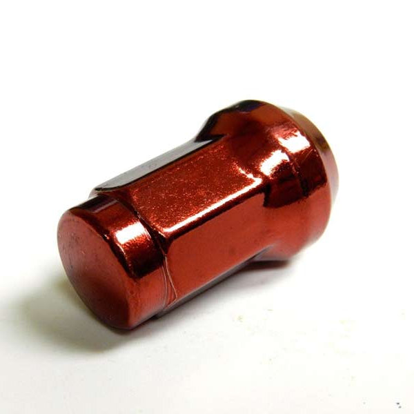 20 Pcs M12x1.5mm Red Security Locking Heptagon Closed Ended Lug Nuts for Car