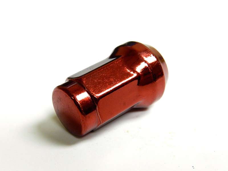 20 Pcs M12x1.5mm Red Security Locking Heptagon Closed Ended Lug Nuts for Car