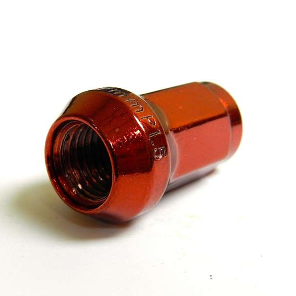 20 Pcs M12x1.5mm Red Security Locking Heptagon Closed Ended Lug Nuts for Car