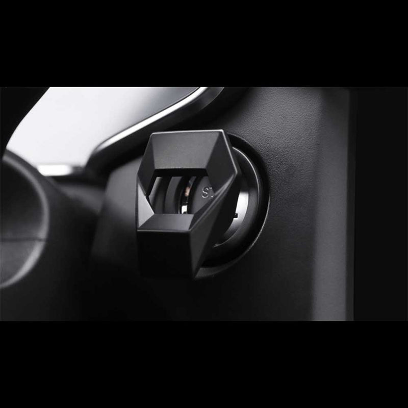 1pc Car Aluminum Engine Start Stop Engine Push Button Protection Cover Trim Sticker