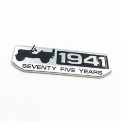 1pc Jeep Chrome-Black 