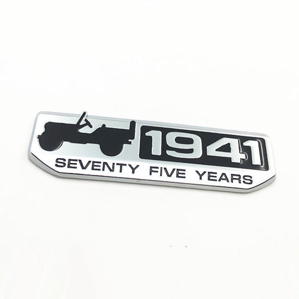 1pc Jeep Chrome-Black 