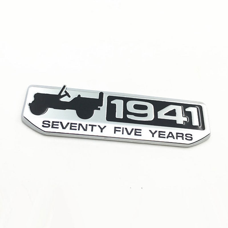 1pc Jeep Chrome-Black 