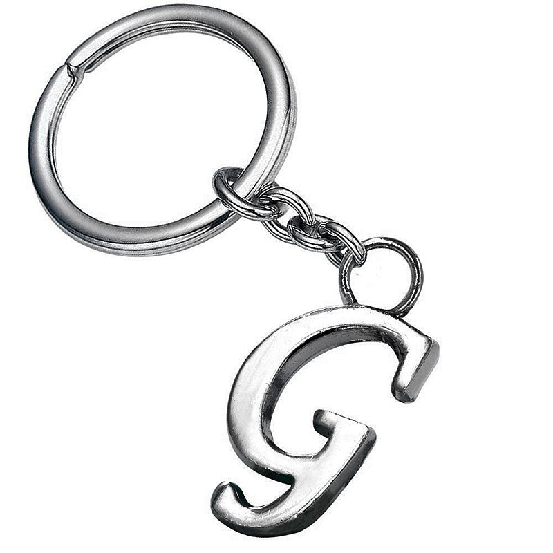 Stylish Letter G Simple Alphabet Key Ring Keychain For Car