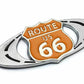 1pc 3D Metal ROUTE US 66 Car Side Fender Rear Trunk Emblem Badge Sticker Decals for Universal Cars for Moto Bike Decorative