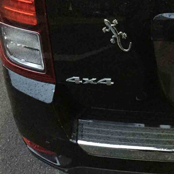 1pc 4x4 Black Jeep Off Road Mania Badge Emblem Metal Decal Sticker Logo