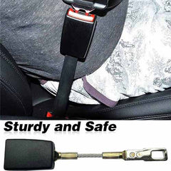 1pc Beige Seat Belt Extender, 10 inch Seatbelt Extender, Car Buckle Extender with 7/8 Inch Metal Tongue, Safety Belt Extension Accessory for Most Car