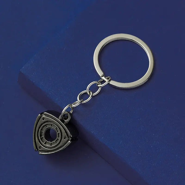 1pc Creative Gift Car Modification Mazda Wankel Rotor Engine Metal Key Chain, Modification Waist Hanging Key Ring Pendant For Men Boys