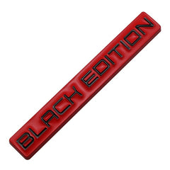 1pc BLACK EDITION 3D Metal Emblem Badge Stickers For Car Truck Bike