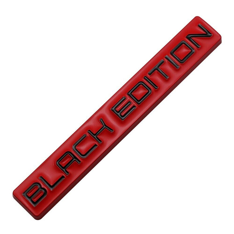 1pc BLACK EDITION 3D Metal Emblem Badge Stickers For Car Truck Bike