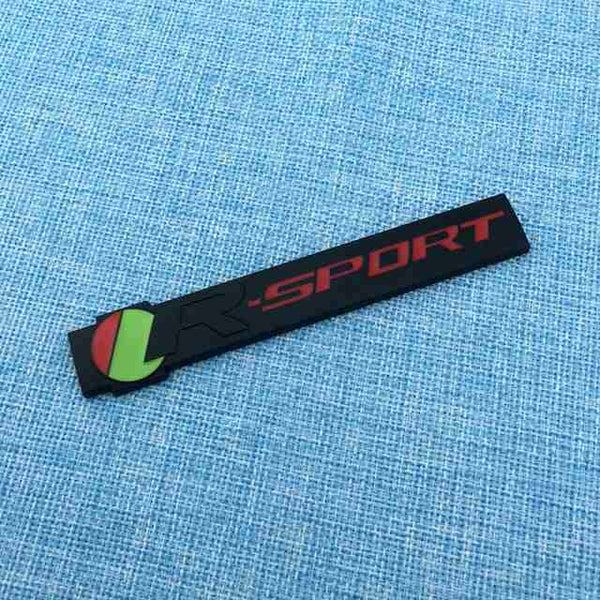 1pc Black R Red Sport 3D Metal Emblem Badge Stickers For Car Truck Bike